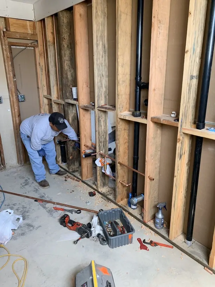 Commercial rough-in plumbing for Gas Line Repair in Cobblestone